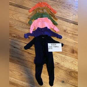 Kyte baby footie pajamas in multiple colors